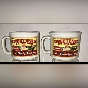 CAMPBELL'S SOUP 2005 Sweetened By The Sun It's All Sunny Goodness Soup Mugs Set